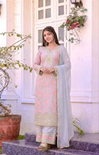 Naarira Faux Georgette Cotton Suits