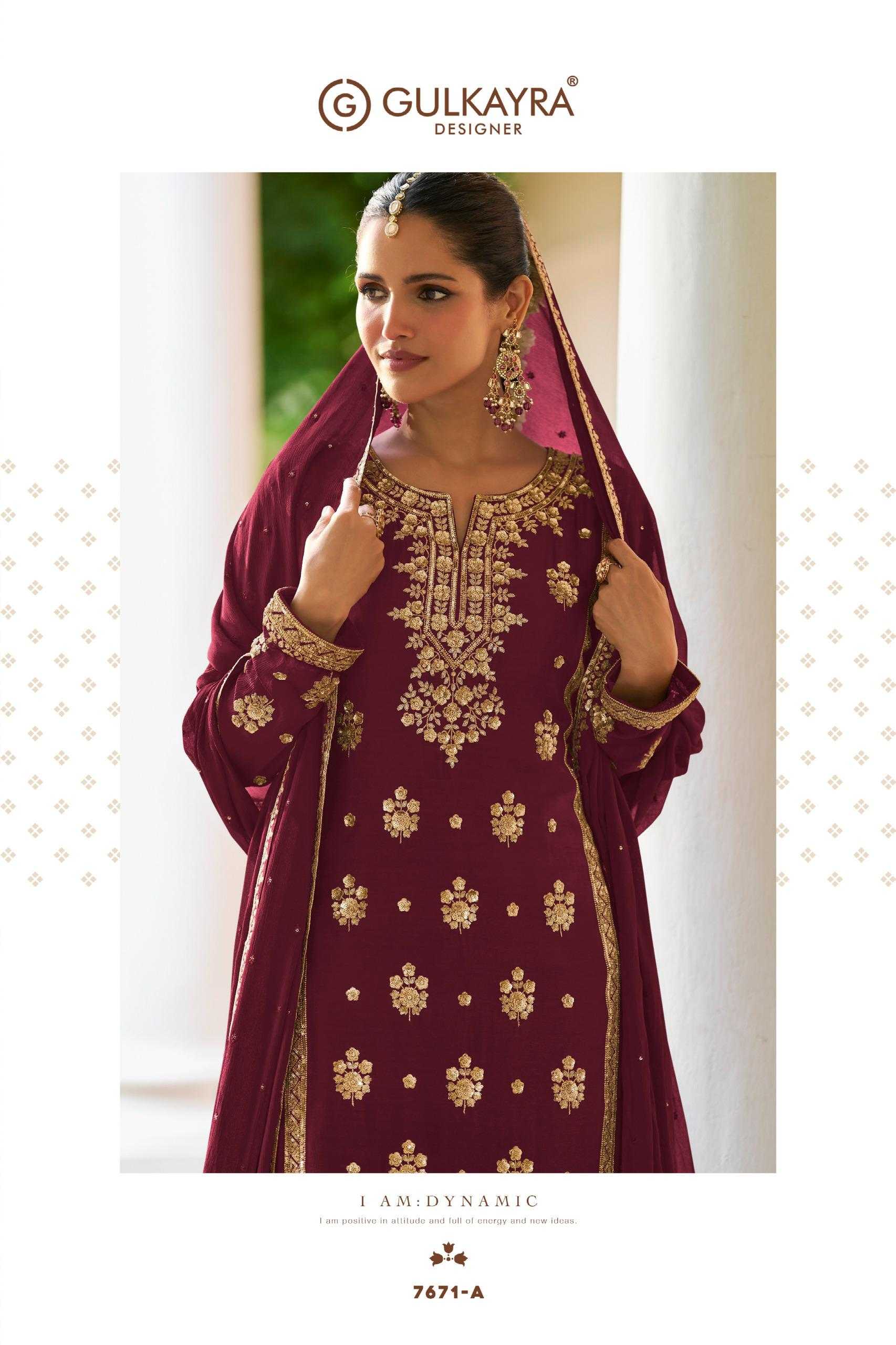 Naarira FARIDA Chinon Embroidery Suits