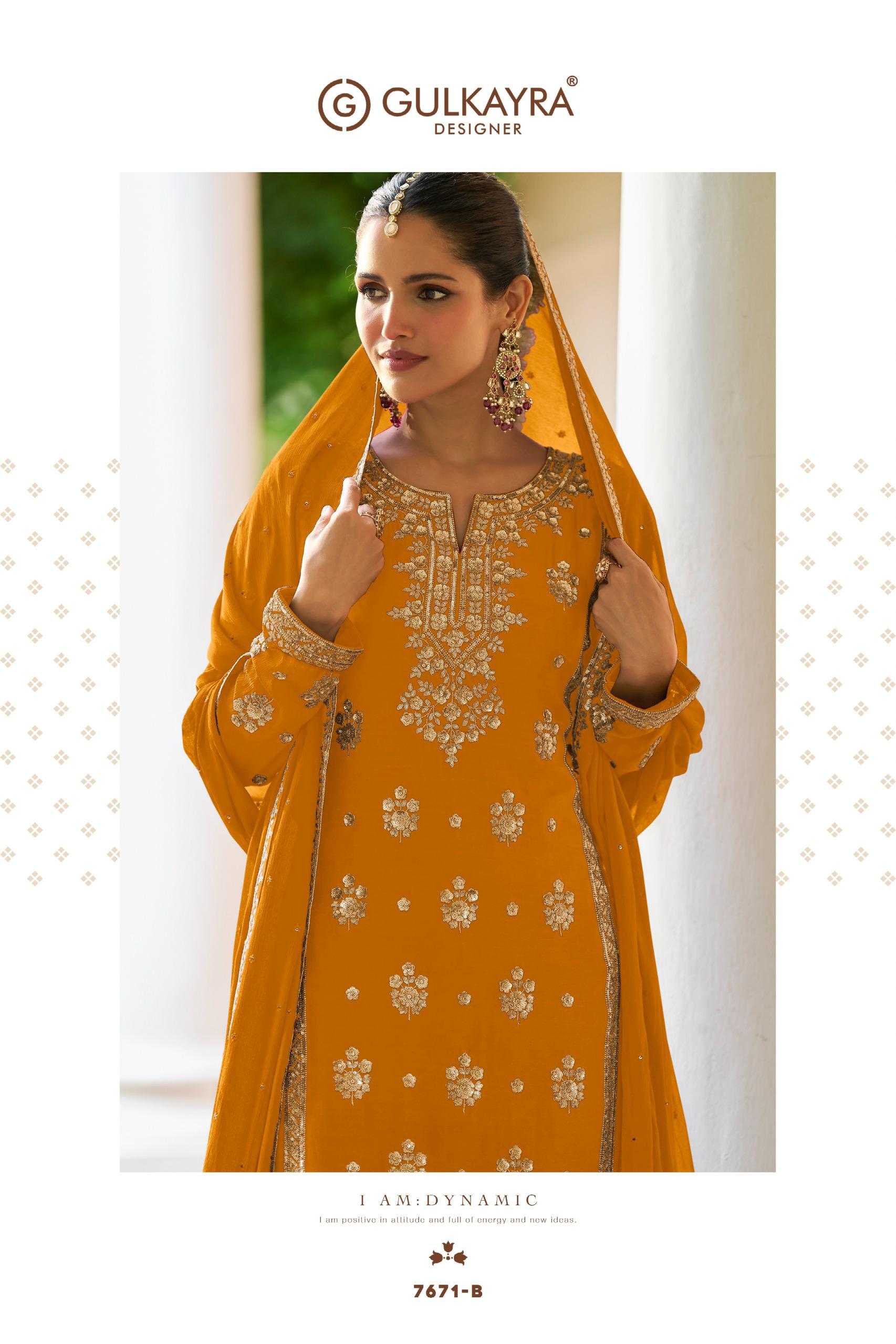 Naarira FARIDA Chinon Embroidery Suits