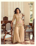 Naarira Shimmer silk Embroidery Suits