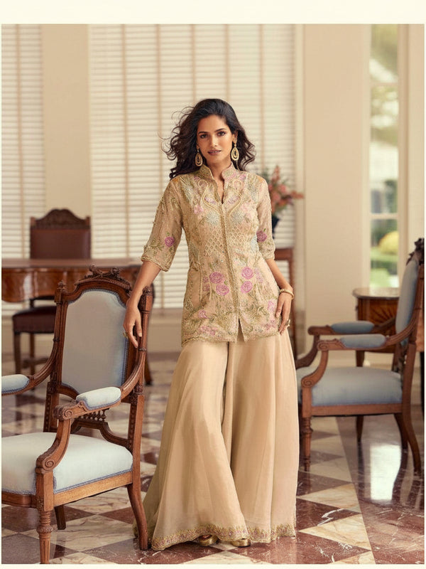 Naarira Shimmer Silk Embroidery Suits