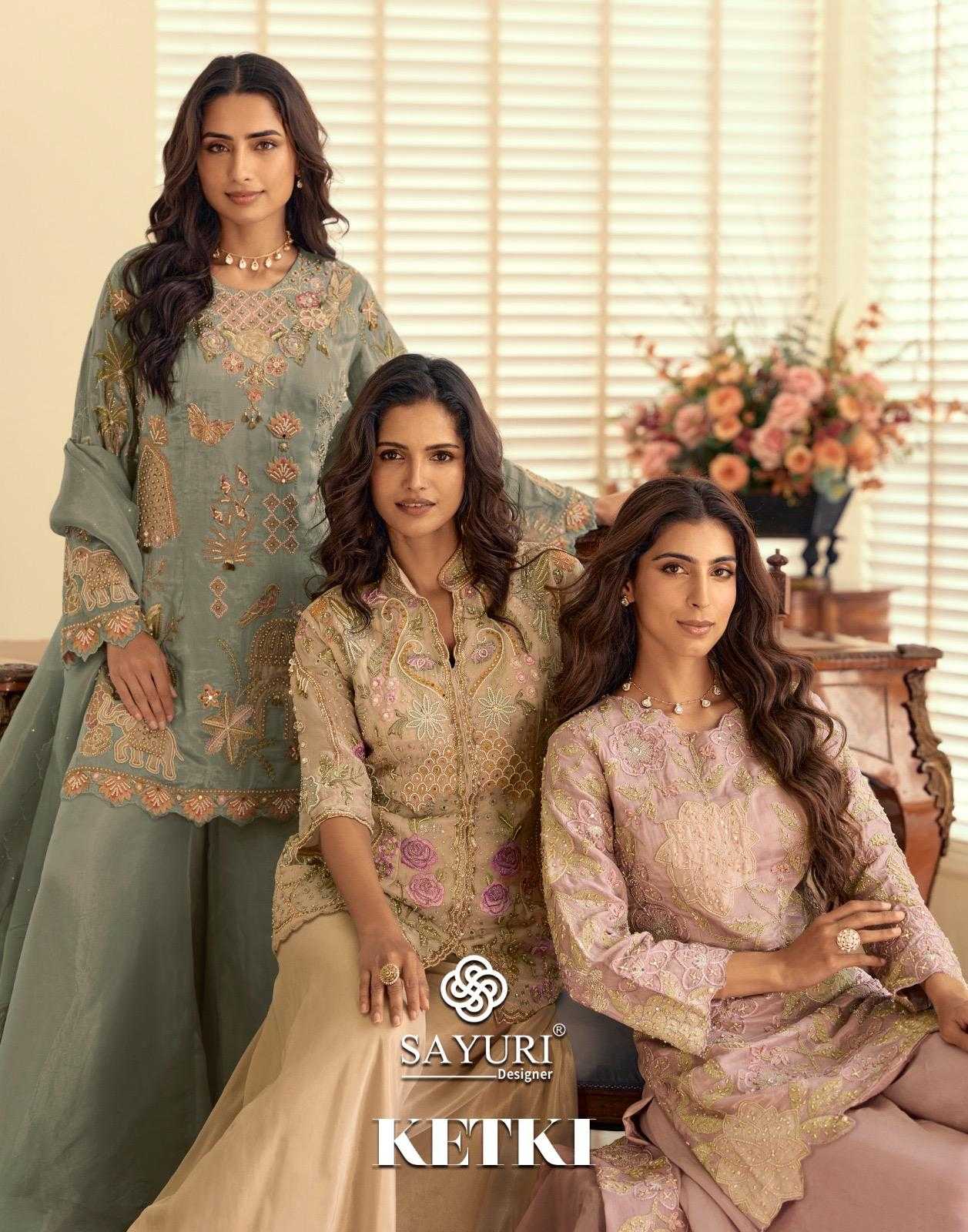 Naarira Shimmer silk Embroidery Suits