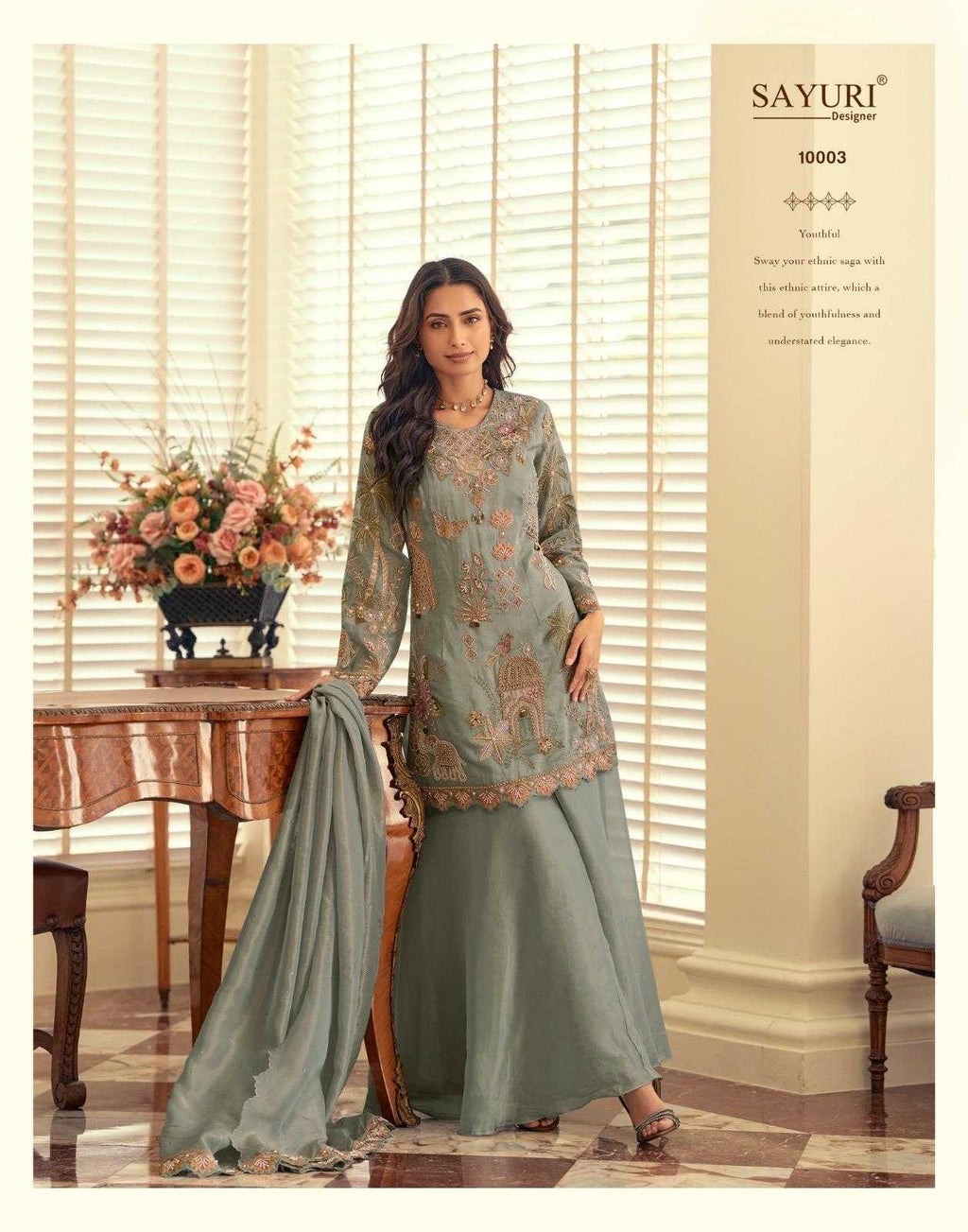 Naarira Shimmer silk Embroidery Suits