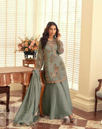 Naarira Shimmer silk Embroidery Suits