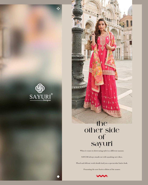 Naarira Shimmer silk Embroidery Suits - alternate view