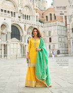 Naarira Shimmer silk Embroidery Suits