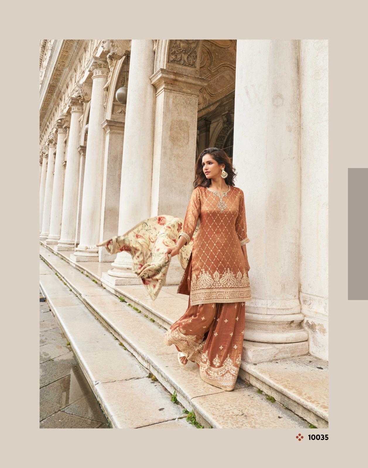 Naarira Shimmer silk Embroidery Suits