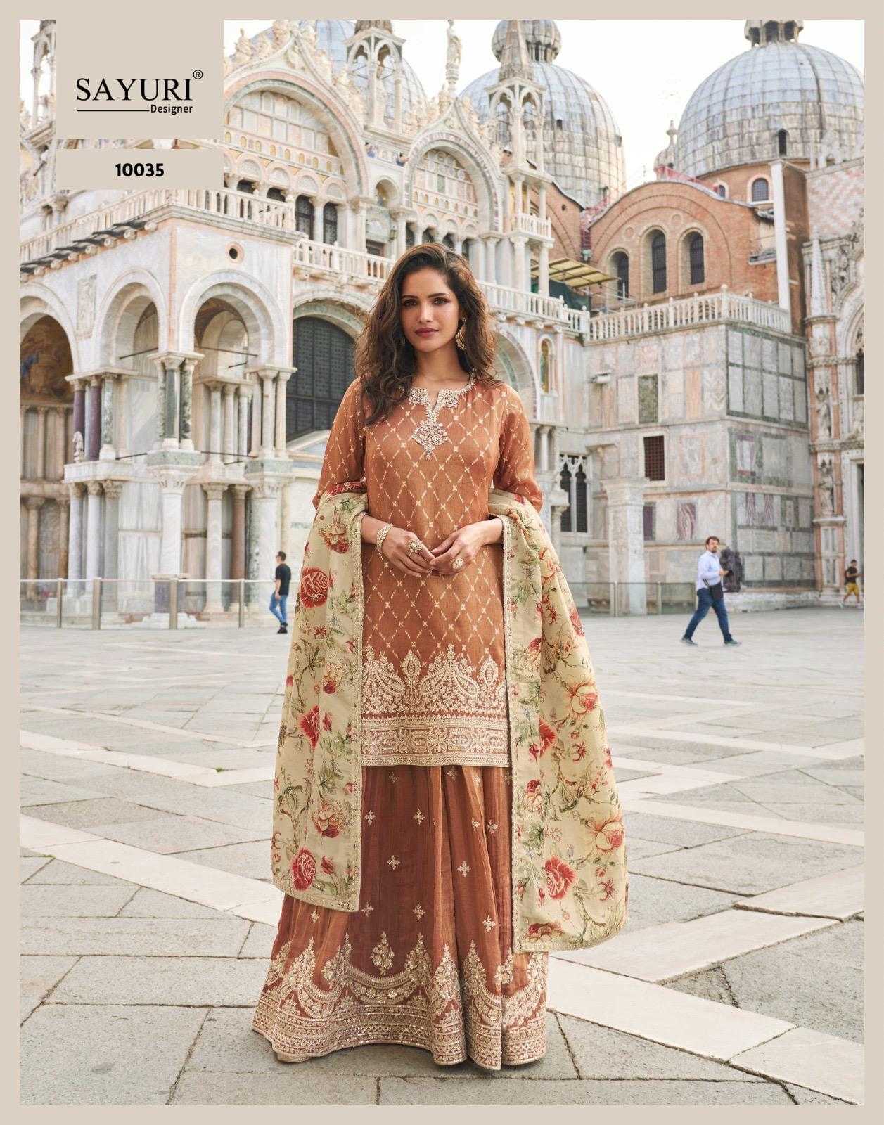 Naarira Shimmer silk Embroidery Suits
