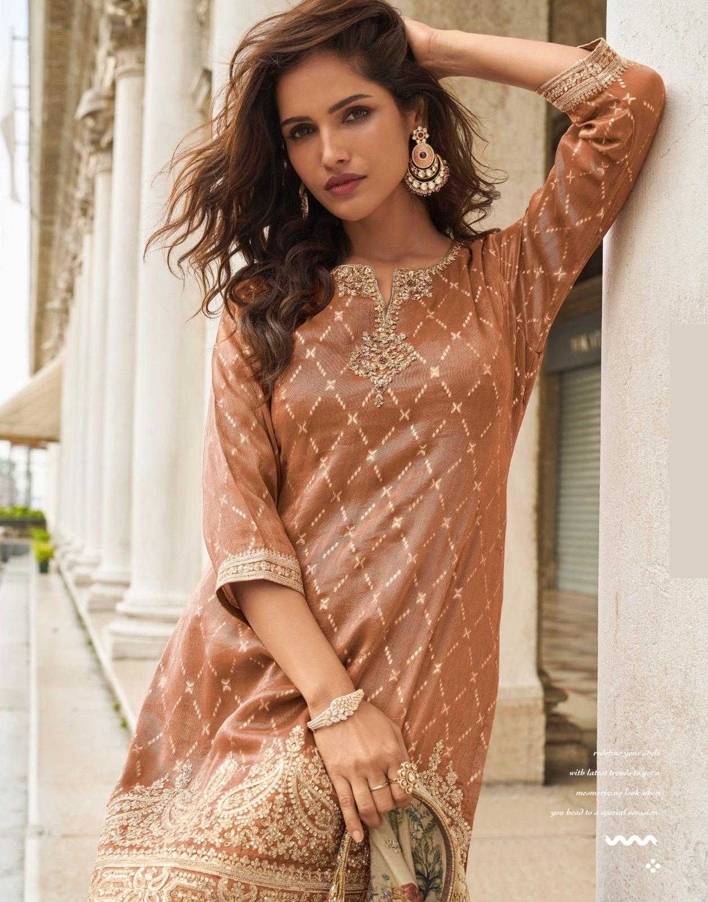 Naarira Shimmer silk Embroidery Suits