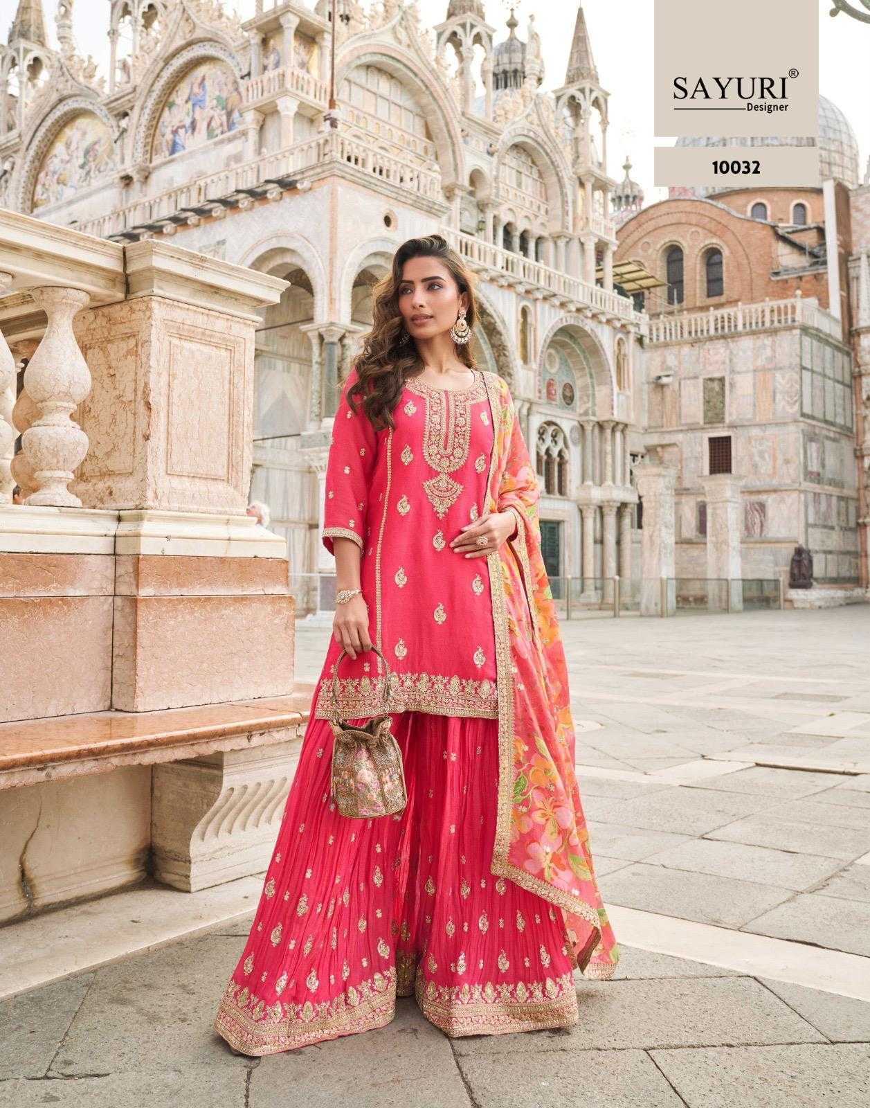Naarira Shimmer silk Embroidery Suits