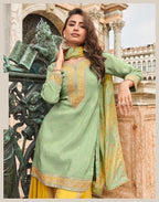 Naarira Shimmer silk Embroidery Suits