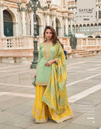 Naarira Shimmer silk Embroidery Suits