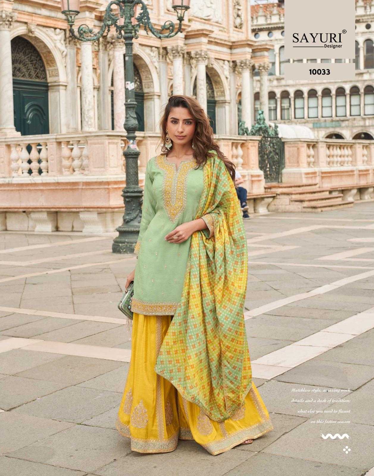 Naarira Shimmer silk Embroidery Suits