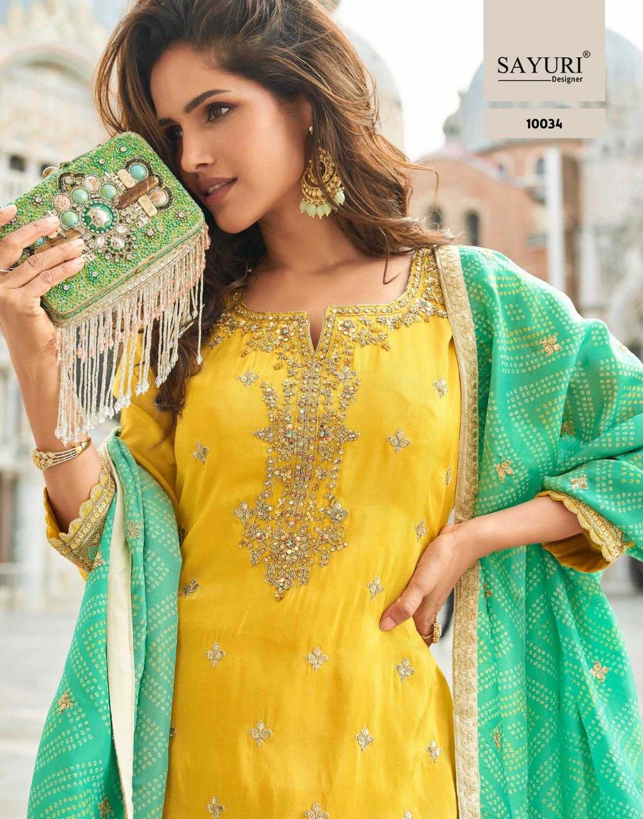 Naarira Shimmer silk Embroidery Suits