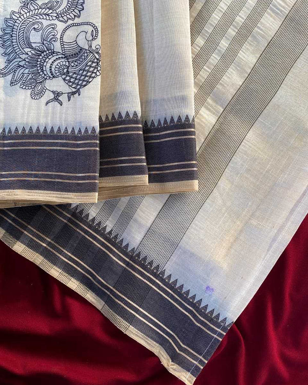 Naarira Tussar Silk Sarees - alternate view