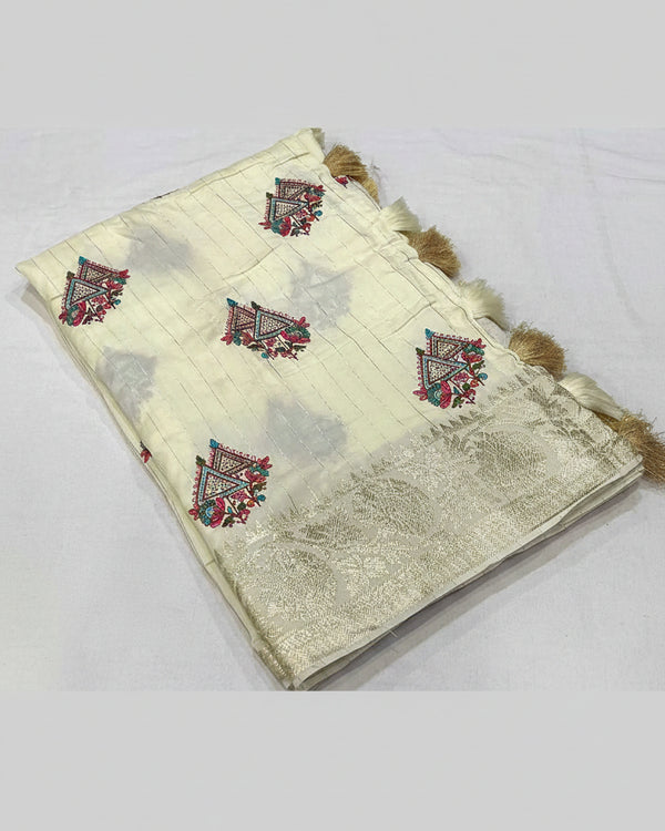 Naarira Sanyukta Pure Viscos Party Wear Sarees - alternate view