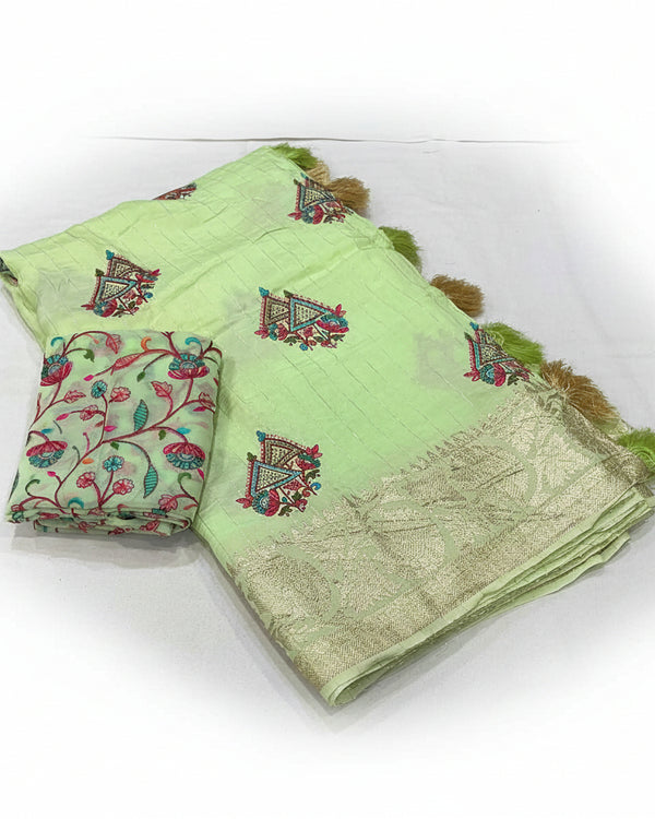 Naarira Sanyukta Pure Viscos Party Wear Sarees