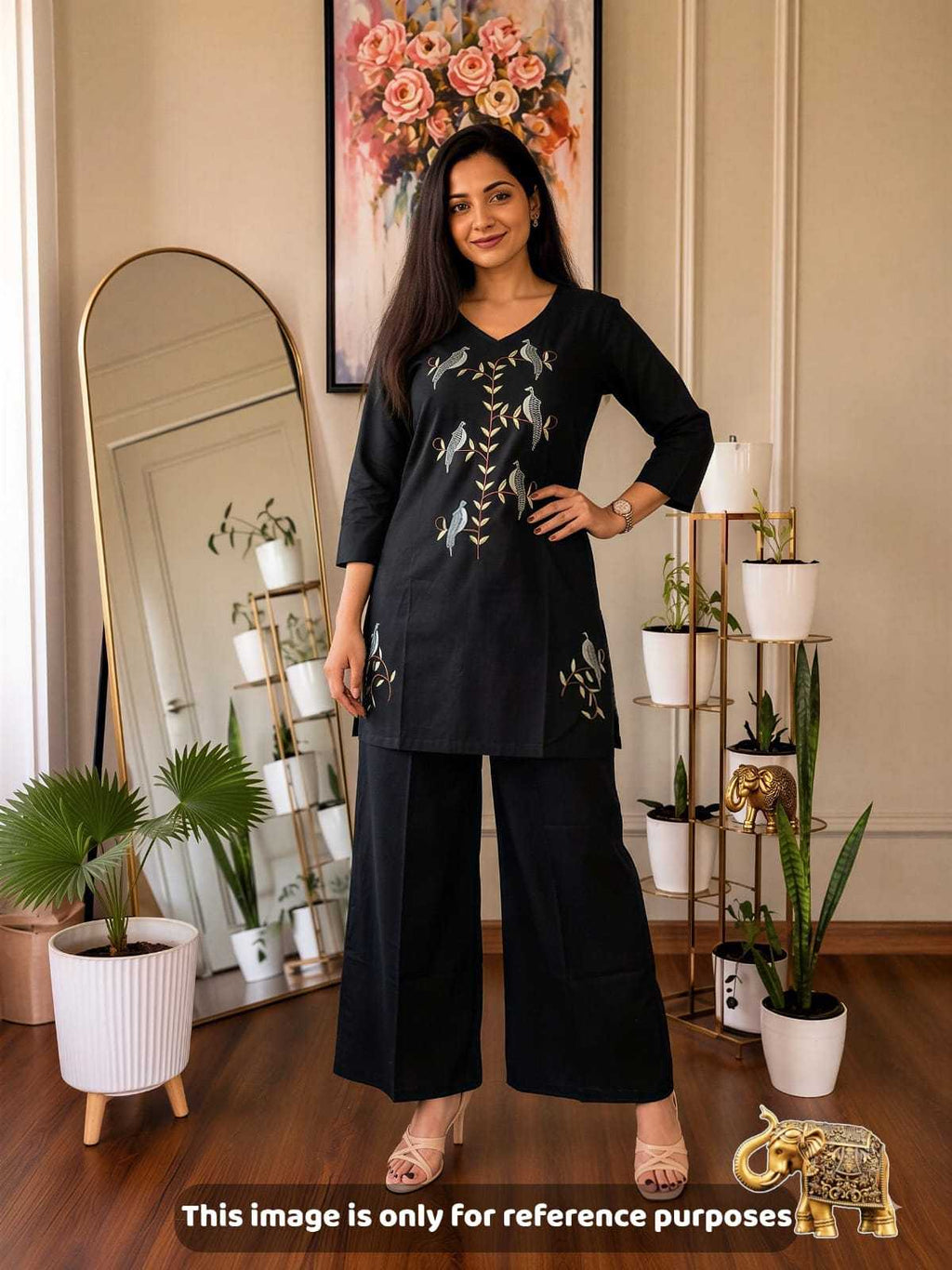 Naarira Avyukta Pure Dobhi Cotton Embroidered Co-ord Set