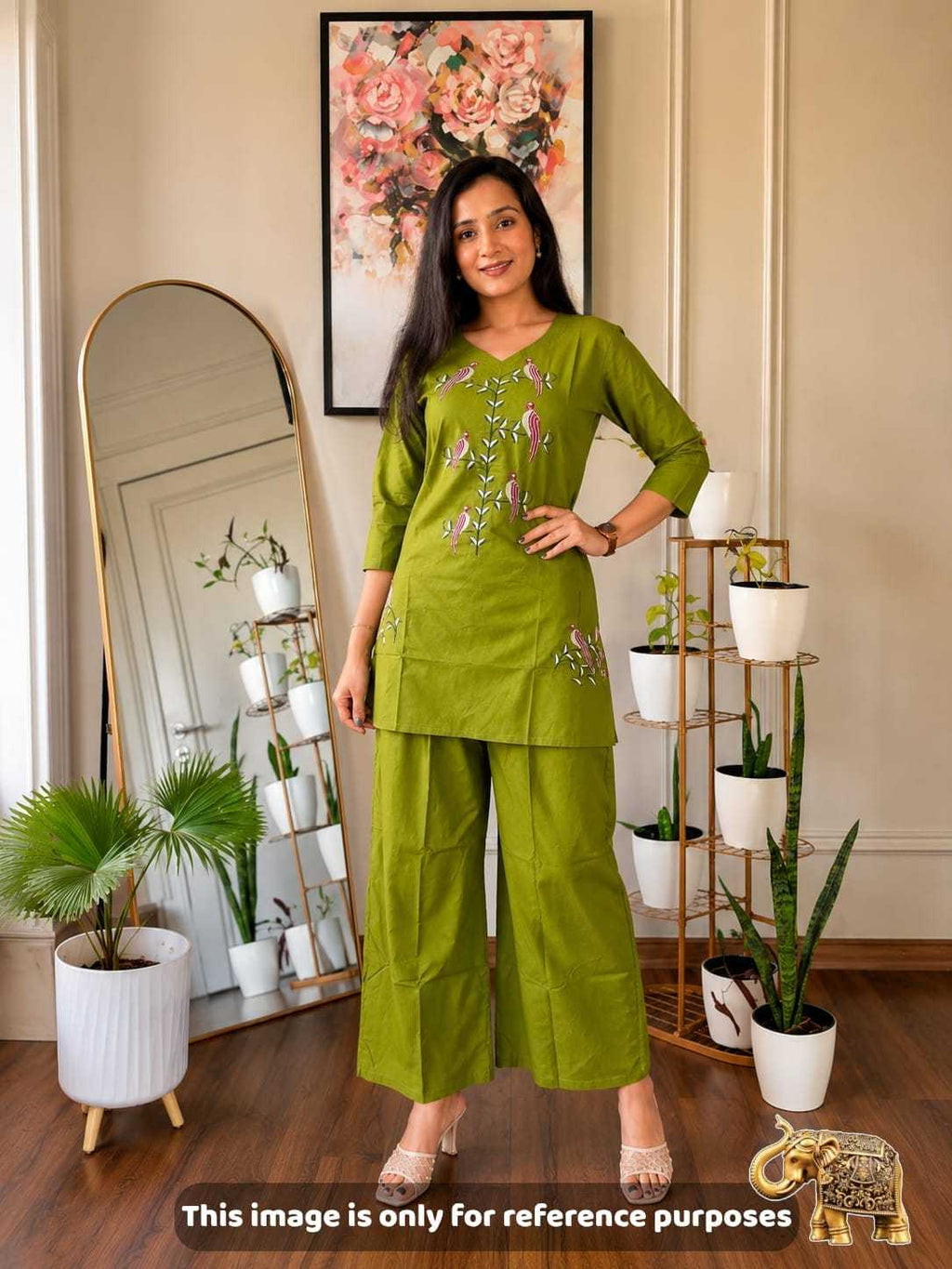 Naarira Avyukta Pure Dobhi Cotton Embroidered Co-ord Set