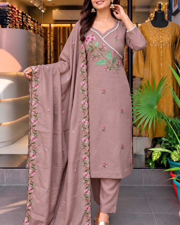 Naarira KESH147 Vinaya Chanderi Soft Designer Kurtis - alternate view