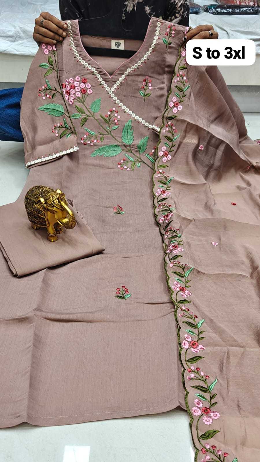 Naarira KESH147 Vinaya Chanderi Soft Designer Kurtis