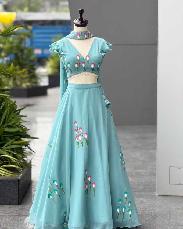Naarira KESH154 345 Georgette Fancy Lehenga
