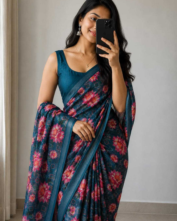 Naarira Chanderi Cotton Saree for Women
