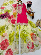 Naarira KESH158 8011 Chinon Embroidery Suit