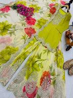 Naarira KESH158 8011 Chinon Embroidery Suit