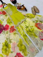 Naarira KESH158 8011 Chinon Embroidery Suit