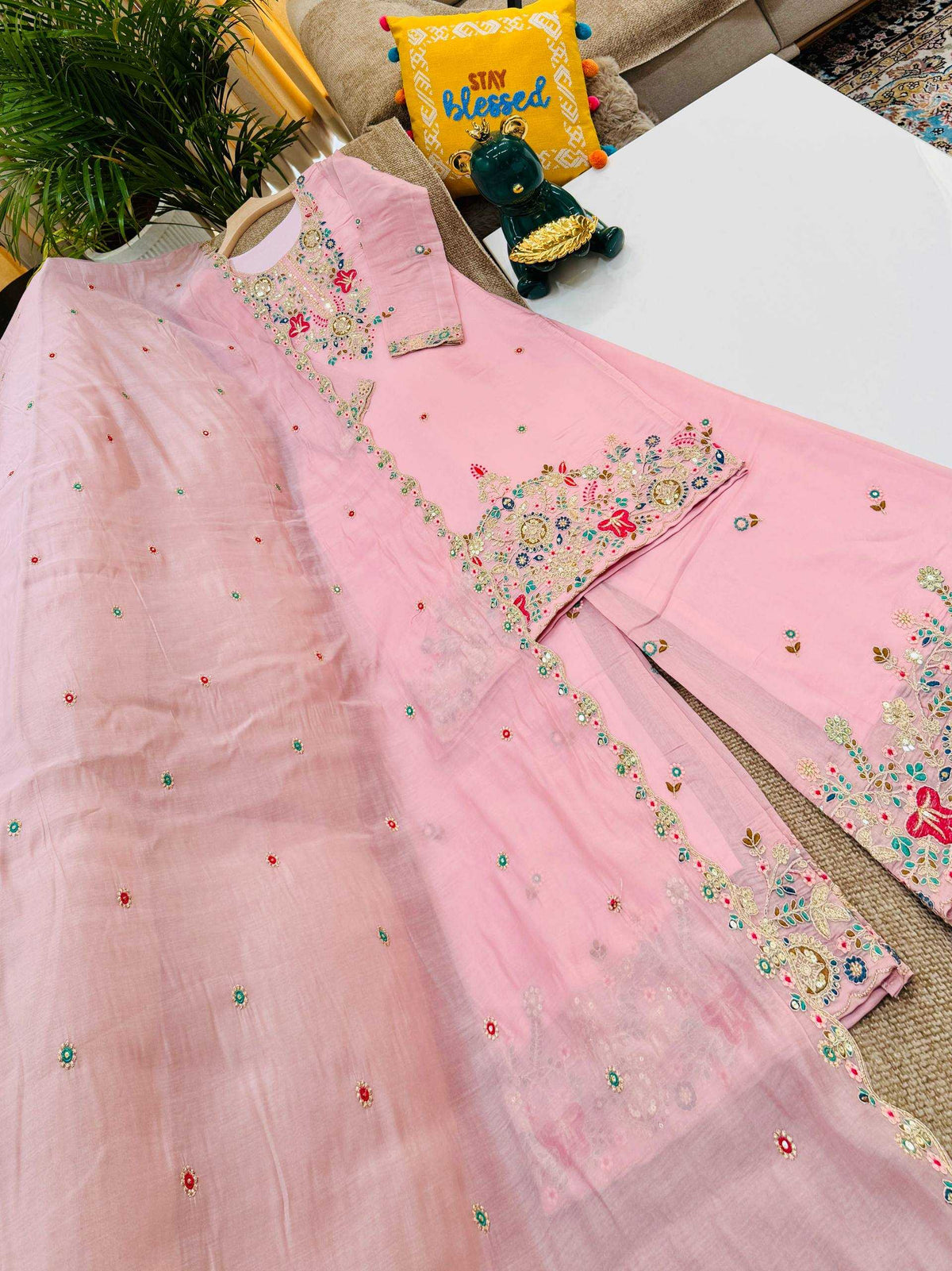Naarira Chanderi Cotton Sharara Salwar Suit