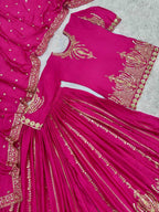 Naarira Chinon Silk Party Wear sharara