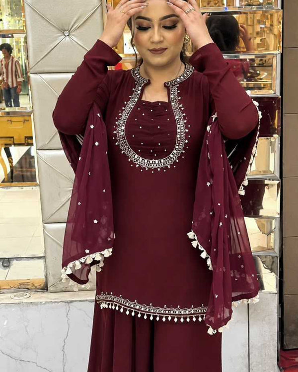Naarira KESH159 656 Faux Georgette Georgette Kurti