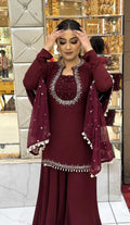 Naarira KESH159 656 Faux Georgette Georgette Kurti