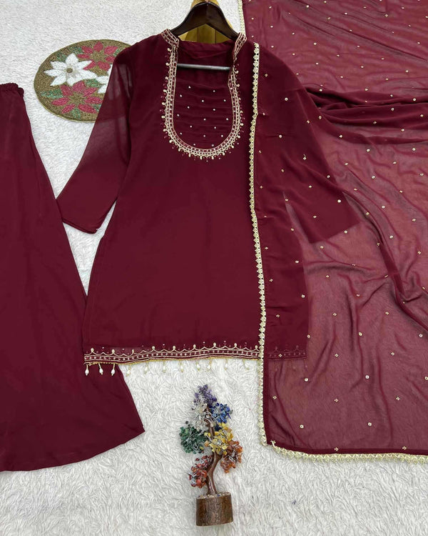 Naarira KESH159 656 Faux Georgette Georgette Kurti - alternate view