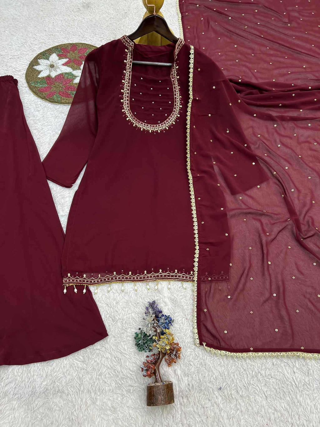 Naarira KESH159 656 Faux Georgette Georgette Kurti