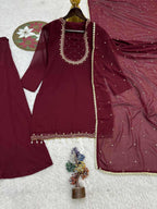 Naarira KESH159 656 Faux Georgette Georgette Kurti
