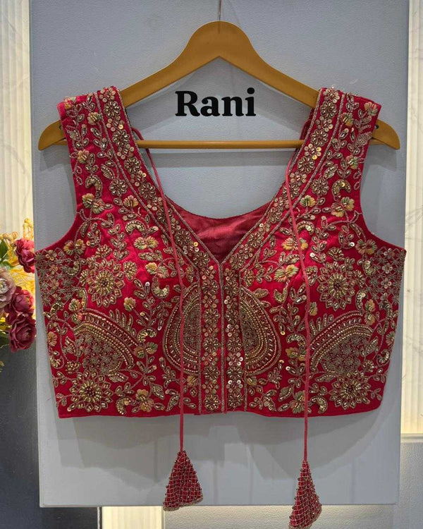 Naarira Pure Silk V-Neck Blouses