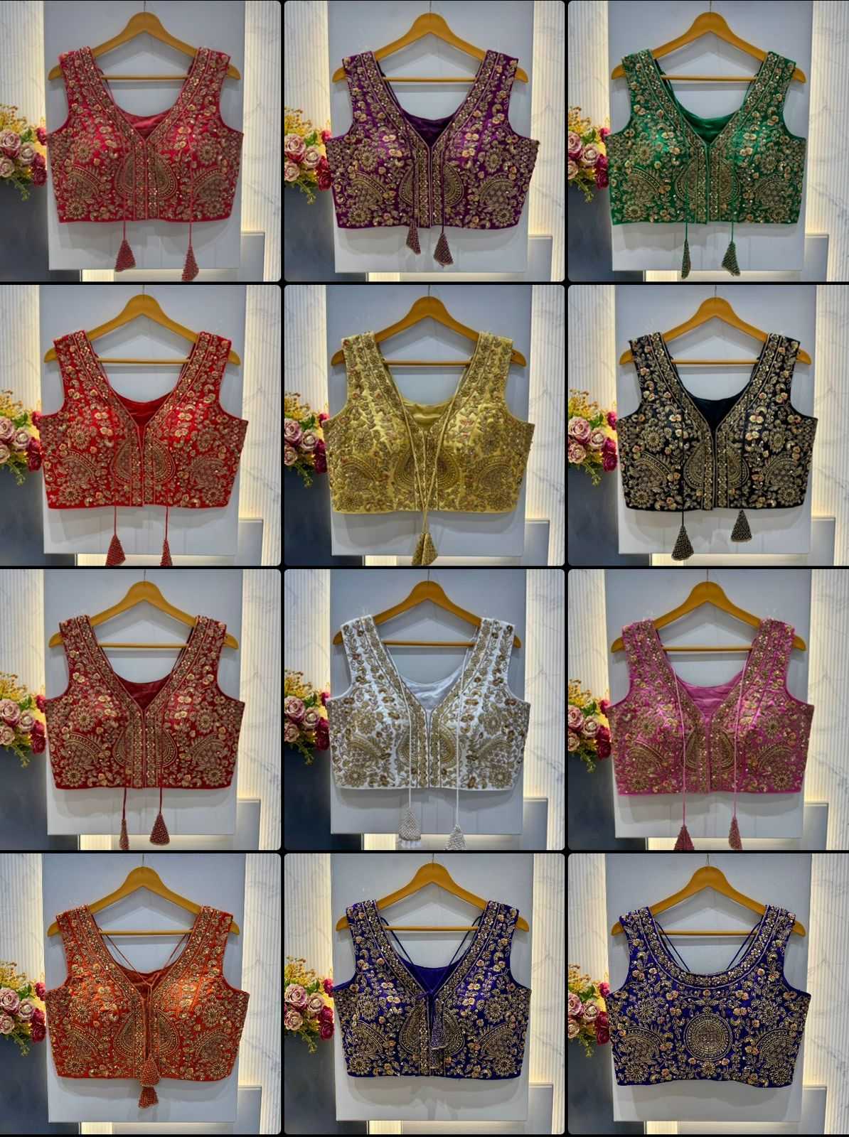 Naarira Pure Silk V-Neck Blouses