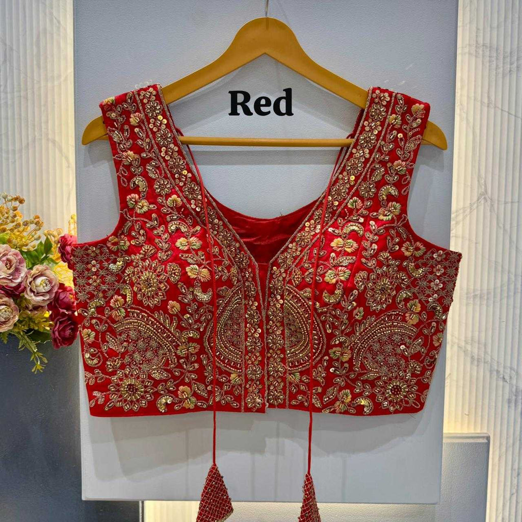 Naarira Pure Silk V-Neck Blouses