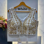 Naarira Pure Silk V-Neck Blouses