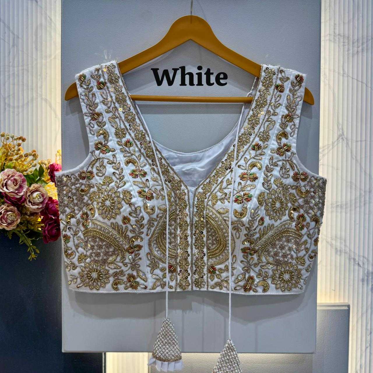 Naarira Pure Silk V-Neck Blouses