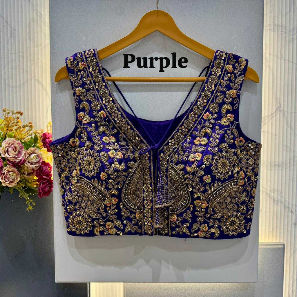 Naarira Pure Silk V-Neck Blouses