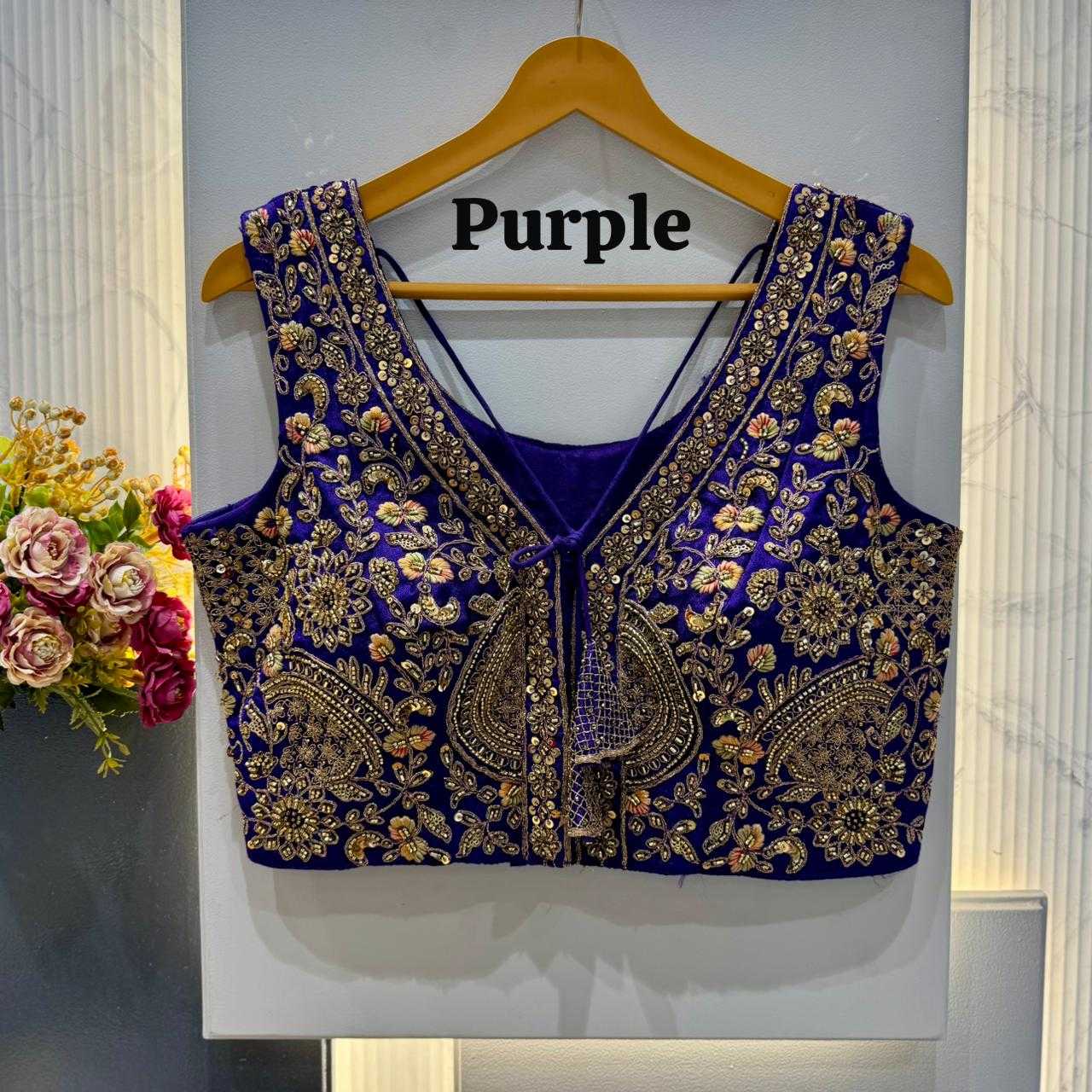 Naarira Pure Silk V-Neck Blouses