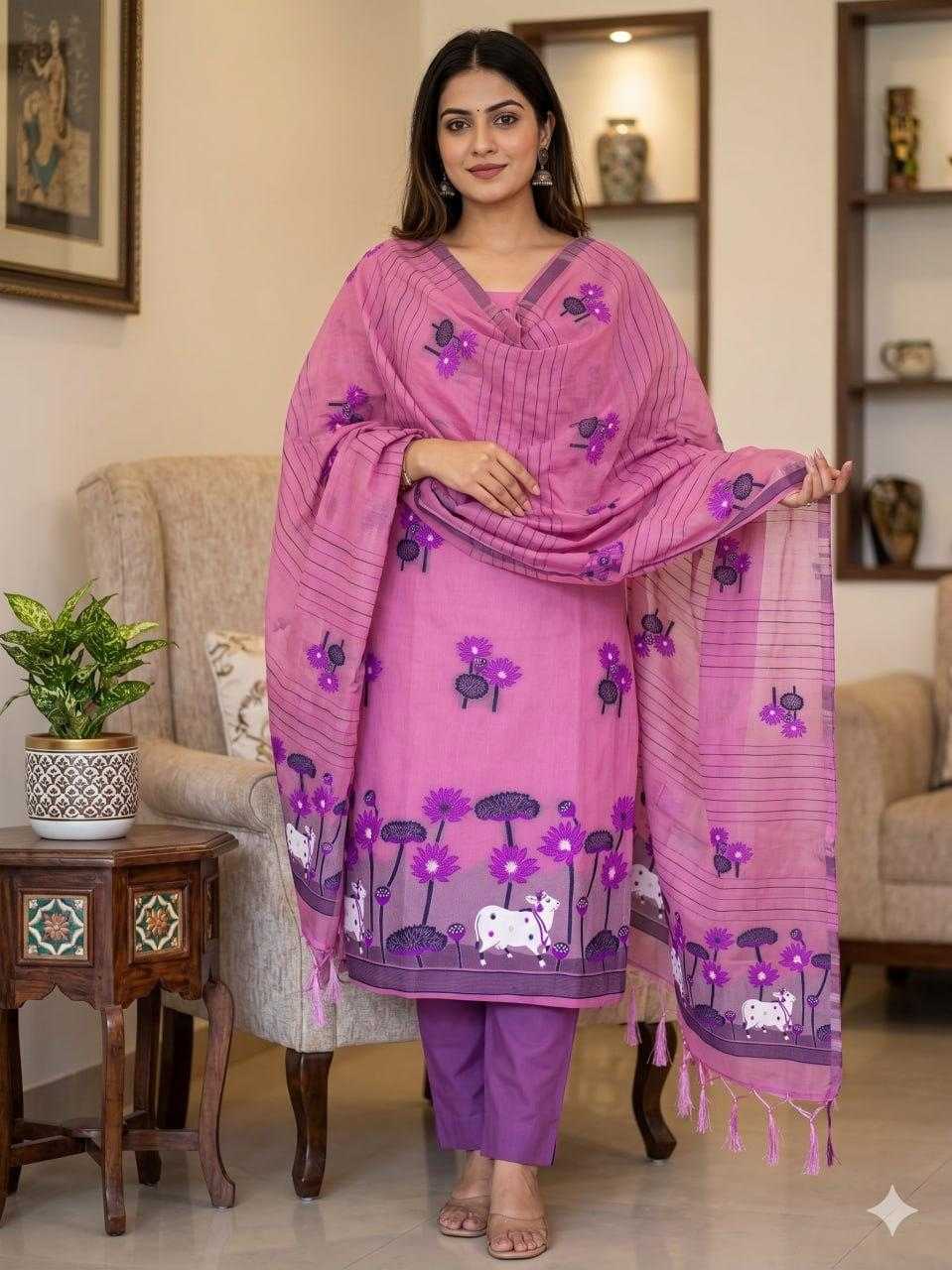 Naarira Ahalya Vol 11 Cotton Jamdani Suit