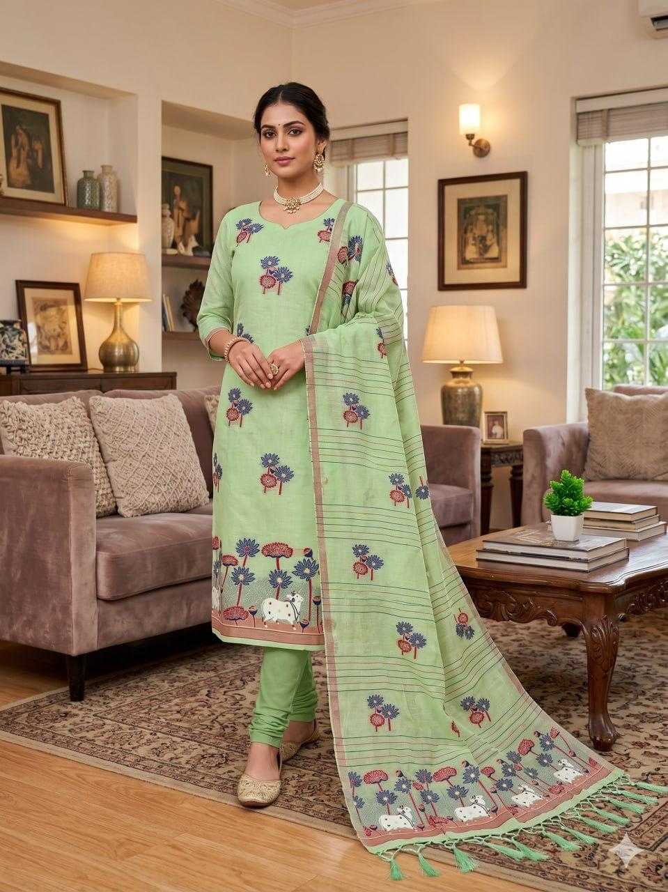 Naarira Ahalya Vol 11 Cotton Jamdani Suit