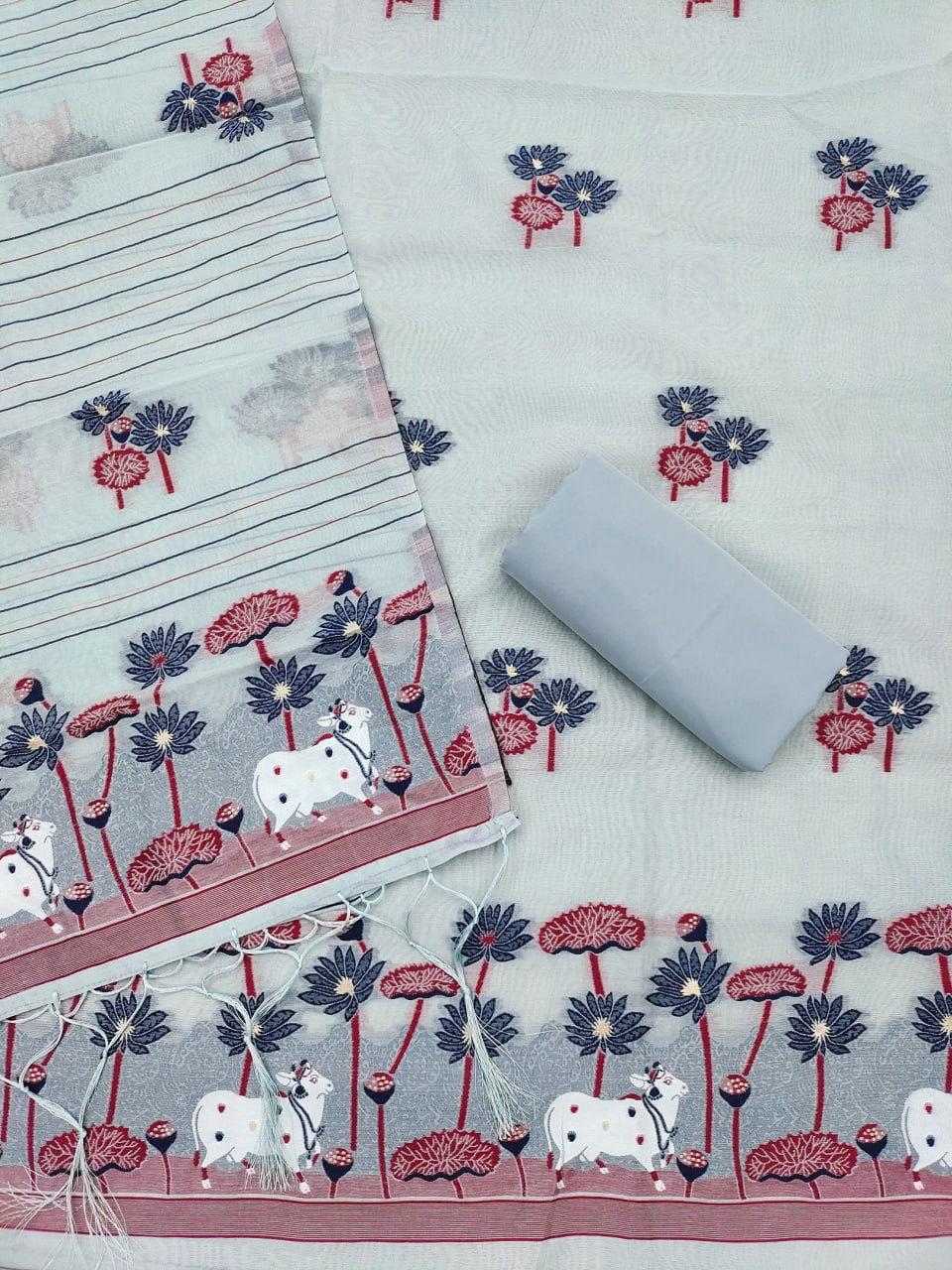 Naarira Ahalya Vol 11 Cotton Jamdani Suit