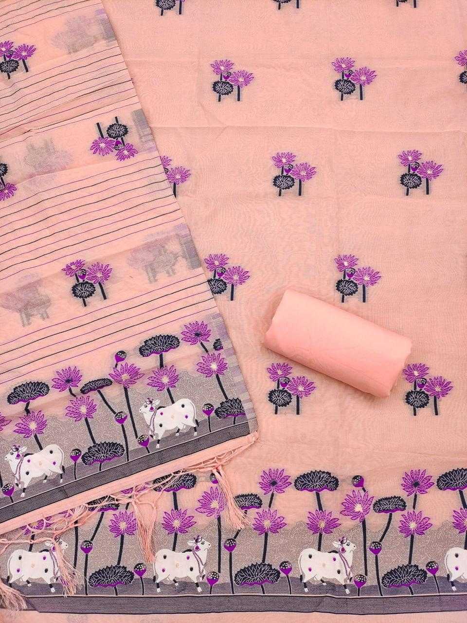 Naarira Ahalya Vol 11 Cotton Jamdani Suit