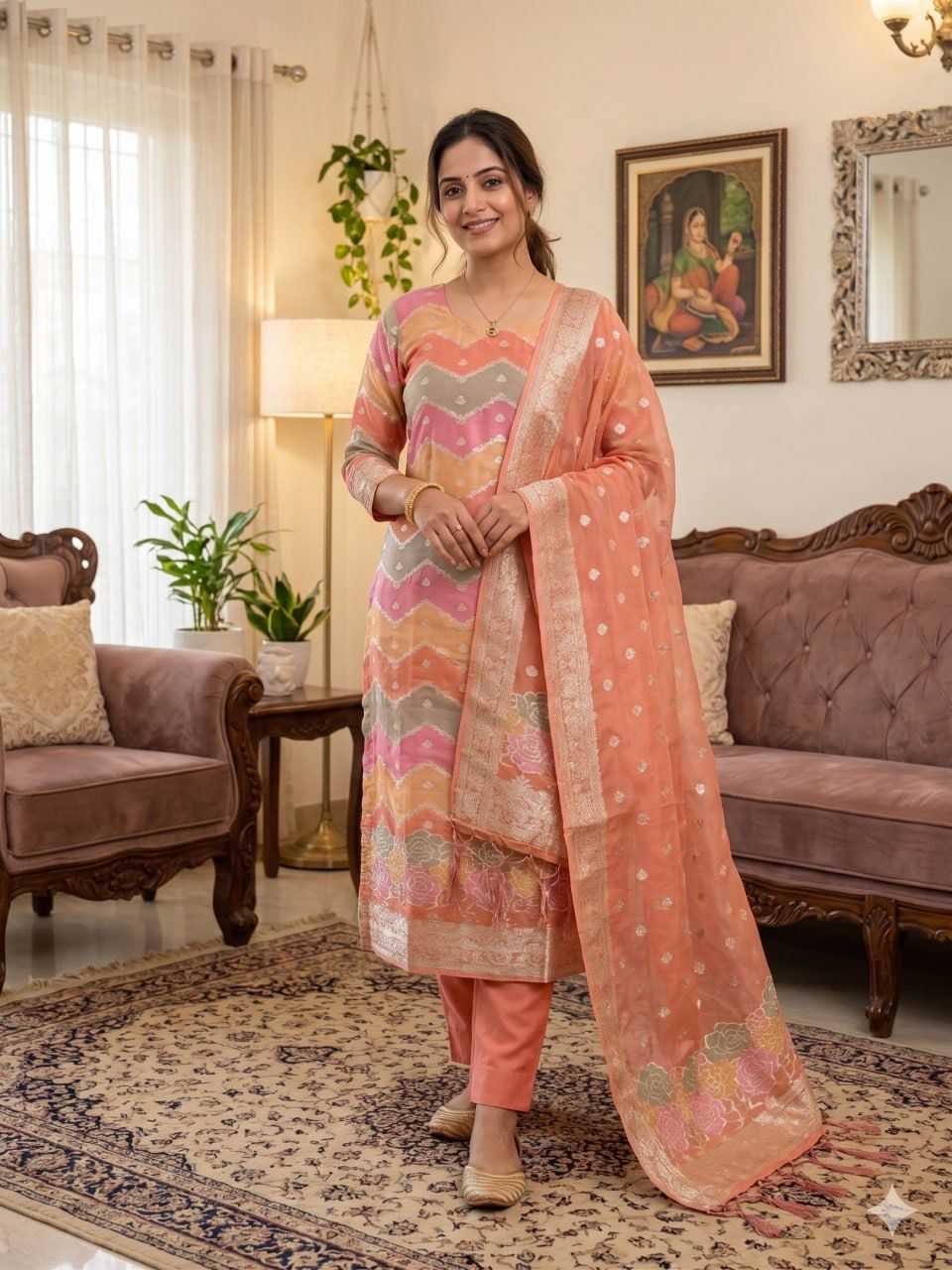 Naarira Akshayaa Organza Ladies Suit