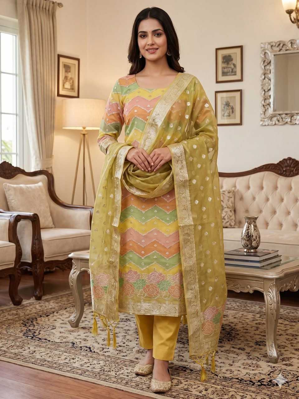 Naarira Akshayaa Organza Ladies Suit